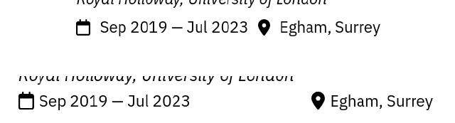Comparison of Typst rendered to HTML (top) and PDF (bottom)